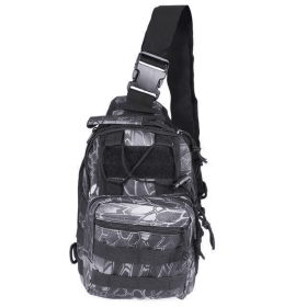 Tactical Military Sling Shoulder Bag (style: Black Python)