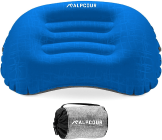 Alpcour Inflatable Camping Pillow (Color: Royal Blue)